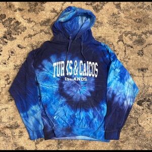 Blue Tie-Dye Turks & Caicos Hoodie